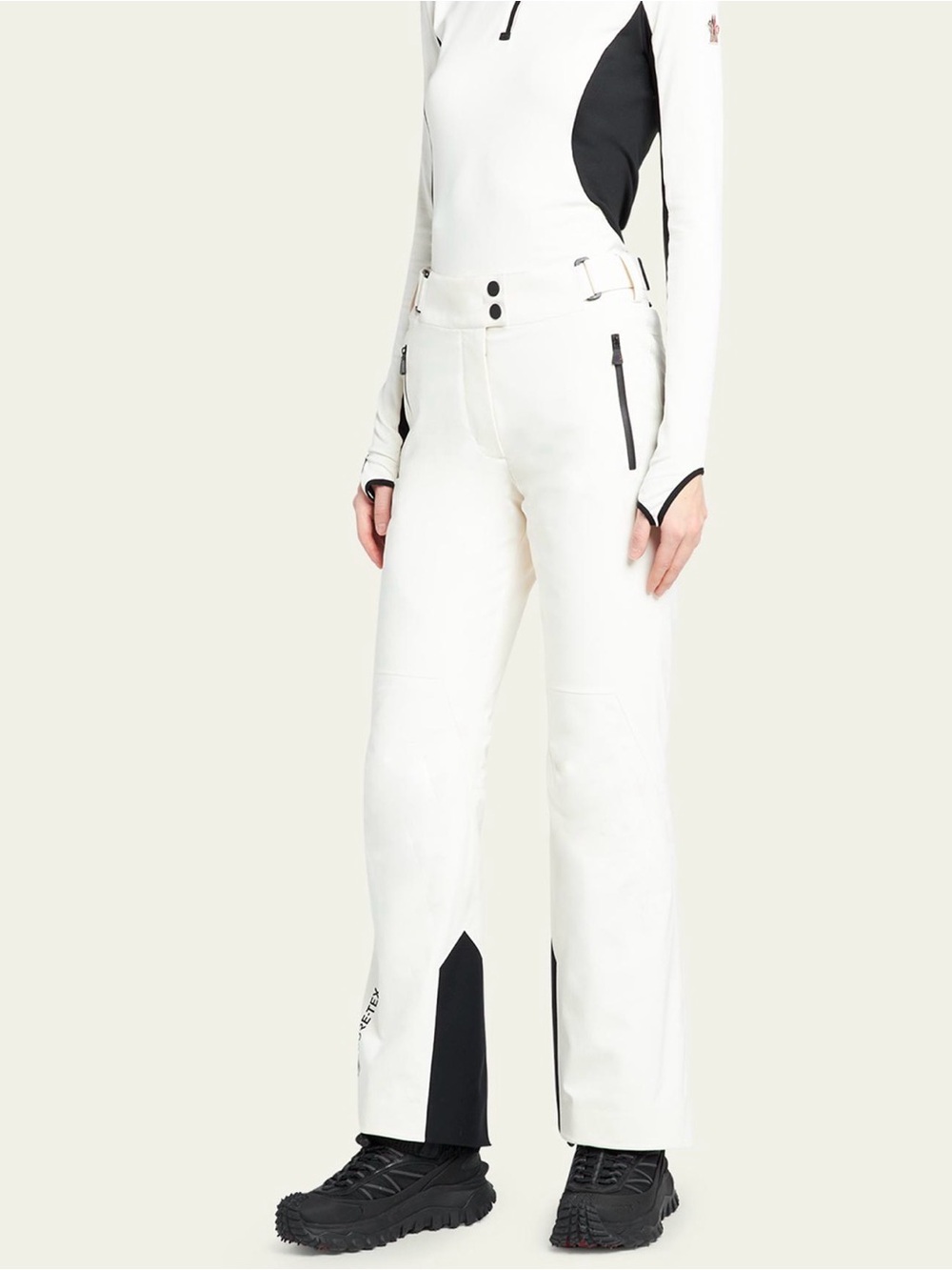 Moncler Grenoble belted contrast ski trousers M
